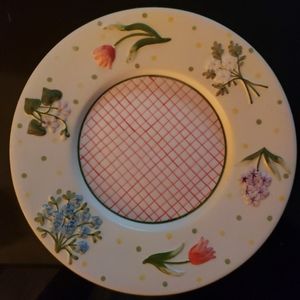 Yankee Candel Company Ceramic Plate Floral